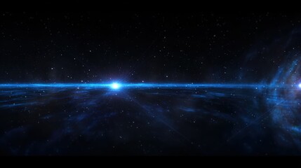 360-degree equirectangular projection space background, suitable for virtual reality, panoramic experiences, or cosmic theme designs.