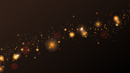 Gold Dust Magic Glitter Shine Flare Light. Perfect for advertising, web design, and marketing projects. Vector illustration.