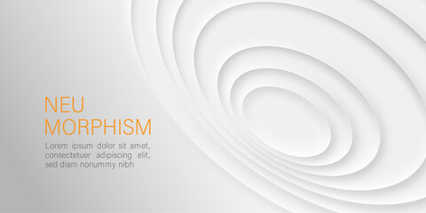 Abstract spiral Gray Theme Backgrounds Set in Neomorphism Style.3D Backgrounds for Poster, Banner, Folder, cover, Backdrop and Web Site Headers. White modern trendy curved background neomorphism style
