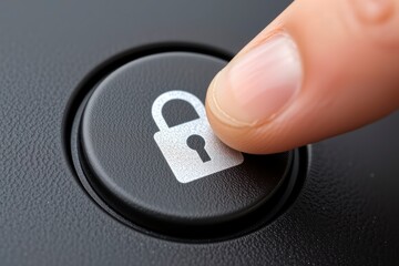 Pressing Lock Button Security Device