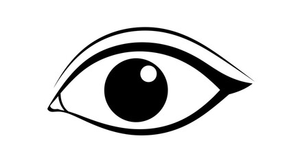 Eye illustration for medical and design purposes in ophthalmology concept art