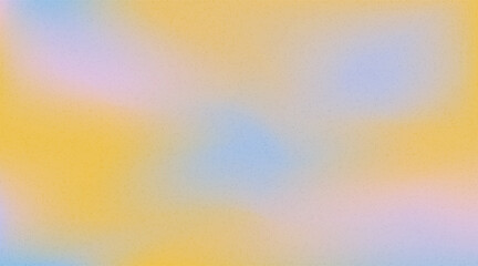 Vector illustration of soft colorful gradient background with smooth color transitions with trendy retro grain texture
