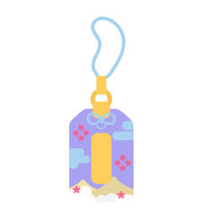 A simple blue Japanese omamori. It can be used as a digital asset in the form of decorations and ornaments.