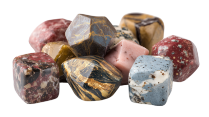 3D anaglyph image of a metallic meteorite transparent png background. Ai generated