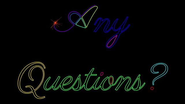 Colorful Phrase 2026 appearing one letter at a time drawn by a spark on a transparent background horizontal layout