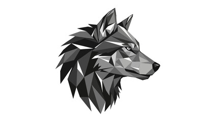 Geometric Wolf Head Illustration Artwork Design. © arby