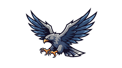 Eagle in Flight with Talons Out.