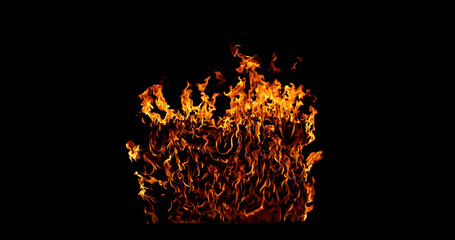 Capture of a burning rectangular surface, isolated on a black background. Perfect for VFX overlays, compositing, and cinematic fire effects.