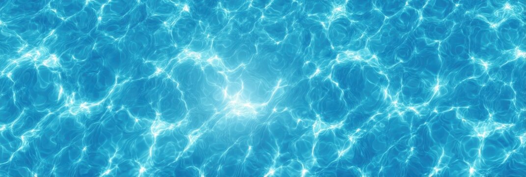 Abstract vector background of turquoise water ripples with a shining blue pool effect, ideal for spa and wellness themes, aquatic designs, or refreshing visual projects.