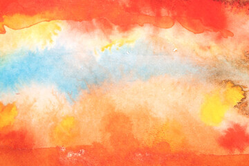 A Colourful Watercolour Paint Brush Stroke for Background