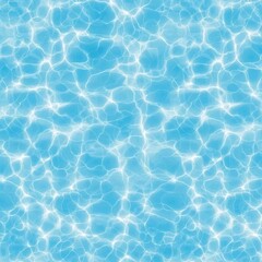 Seamless texture photograph of crystal-clear pool water, ideal for website backgrounds, digital overlays for aquatic themes, or natural pattern designs.