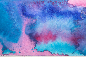 A Colourful Watercolour Paint Brush Stroke for Background