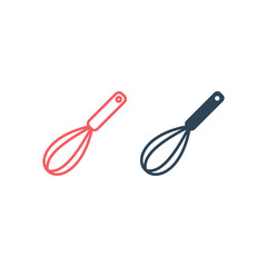Whisk icons set logo template design illustration