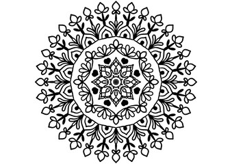ornamental round lace pattern