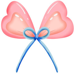 pink ribbon bow
