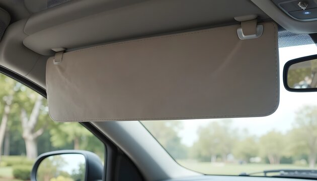Sun Visor in Use, Vehicle, Photo, Outdoor Environment, Side View