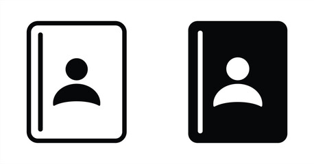 Address book vector icon.
