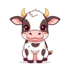 Cute Cow Cartoon Design Very Cool