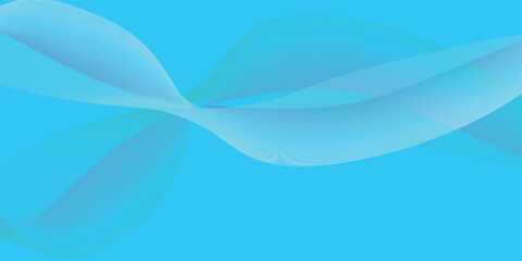 Abstract waves for design. Stylish line art background. Vector illustration. Waves with lines created using the blend tool. Curved wavy lines, smooth lines.