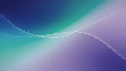 Obraz premium Abstract gradient wave design with blue green purple hues