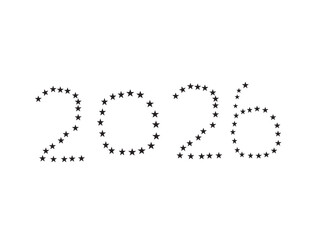 2026 the best celebration with stars vector image.