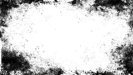 Creative grunge border frame illustration featuring splashed ink rough banner background. old grunge frame vintage paper texture.