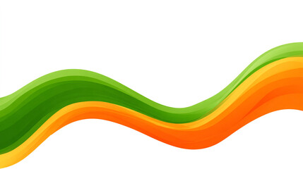 Abstract colorful wavy lines on a white background design element