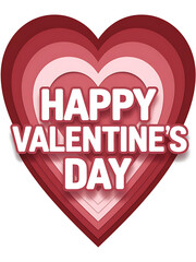 Happy Valentines Day Heart Badge