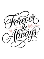 Forever And Always Script Typography