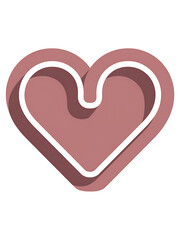 Minimal Blush Heart Icon