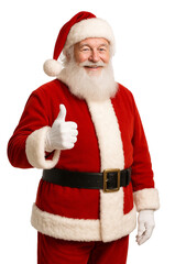 Santa Claus Thumbs Up for Christmas Sale Promotion