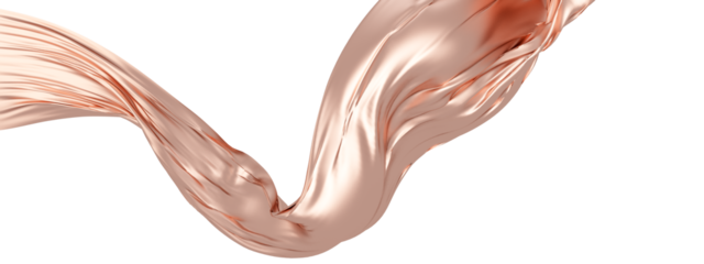 Luxury fabric in 3d rendering isolated on transparent background