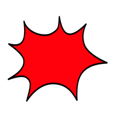 Speech balloons in comics and manga.