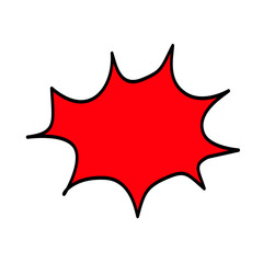 Speech balloons in comics and manga.