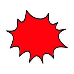 Speech balloons in comics and manga.