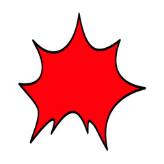 Speech balloons in comics and manga.