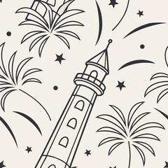 seamless pattern with birds