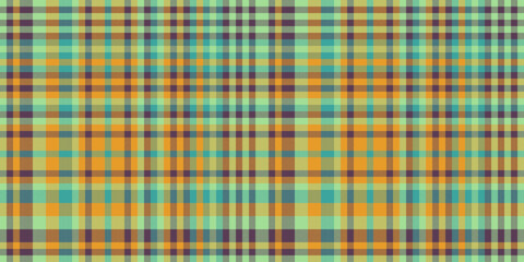 Pyjamas background texture pattern, slim vector textile fabric. Packing check plaid seamless tartan in amber and pink colors.