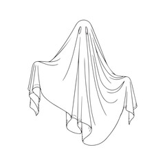 Praying Hands Line Art Icon