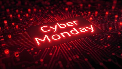 Cyber Monday Tech Sale Digital Concept