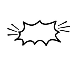 Hand Drawn Speech Balloons, Frame Set, Shout Balloons, Pop Design, Comics