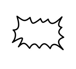 Hand Drawn Speech Balloons, Frame Set, Shout Balloons, Pop Design, Comics