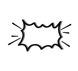 Hand Drawn Speech Balloons, Frame Set, Shout Balloons, Pop Design, Comics