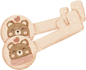 Cute Brown Bear Holding Heart Balloon Valentine Clipart, Kawaii Bear with Heart Balloon Valentine, Cute Bear Valentine Balloon PNG Clipart, Sweet Bear with Heart Balloon, Cute Bear Valentine