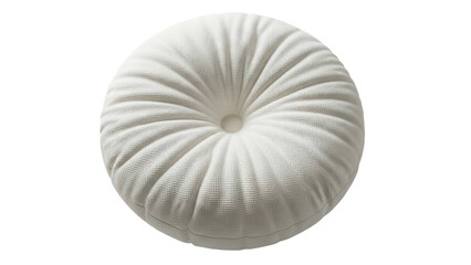 Obraz premium White Round Tufted Pillow