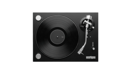 Turntable Playing Record
