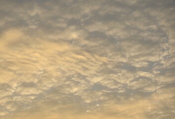 cloud spreading on twilight sunset sky in evening  