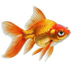 goldfish isolated on a white background