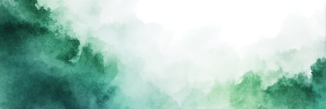 Abstract background of green pastel watercolor stains with paper texture, perfect for stationery designs, blog headers for lifestyle topics, or serene and natural visual content.