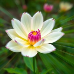 Fototapeta premium Time lapse of a flower blooming in accelerated motion, fast, nature